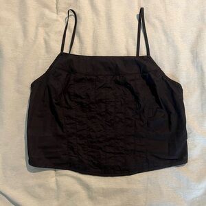 American Eagle Black Sleeveless Corset Top Medium